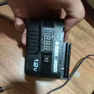 Combo bộ vỏ black decker 12v độ lên 3s3p kèm đồng hồ đo vol