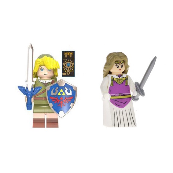 Bộ 2 nhân vật minifigures Link và Zelda WM637