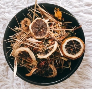 100gram trà hoa chanh sả pha nước uống
