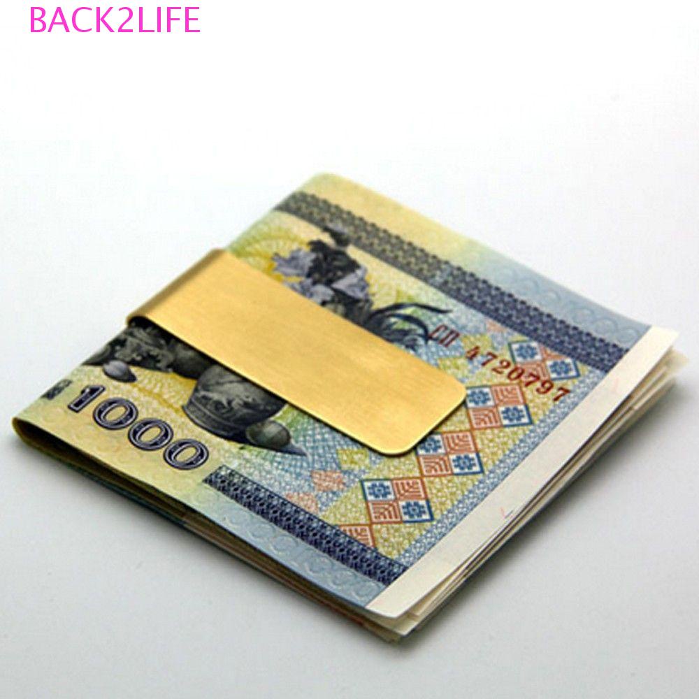 Người Đàn Ông Kẹp Tiền Back2Lilife Tinh Tế|Màu Sắc|Kẹp Kim Loại Giữ Tiền 2 Màu Ví