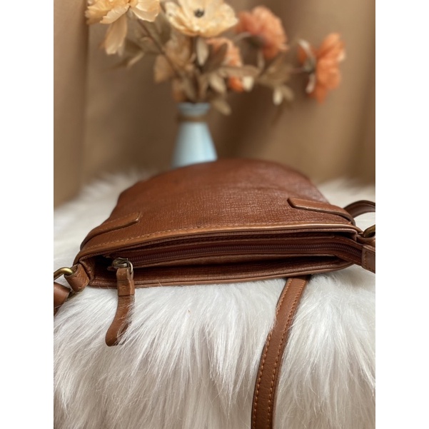 Túi đeo chéo đựng đt da thật hiệu NiCole