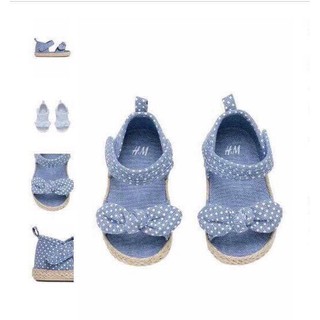 Giày nơ chấm bi h&m