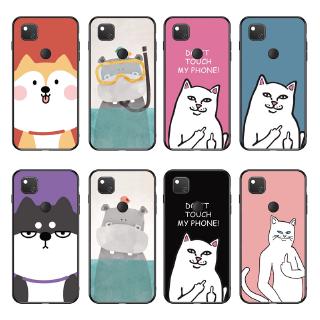Ốp điện thoại TPU mềm in chó mèo hoạt hình cho Google Pixel 3A XL /Pixel 4 XL /Pixel 4A
