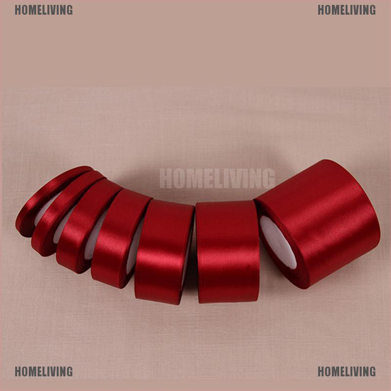 Cuộn Dây Ruy Băng Bằng Lụa Satin Dài 25 Yard Dùng Trang Trí Đa Năng