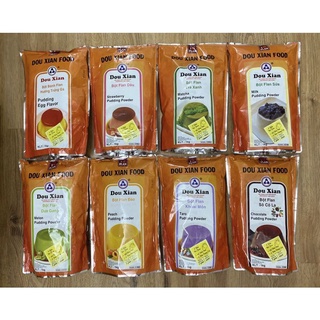 Bột Pudding Hàng Huy Douixan Túi 1kg (Trứng, Trà Xanh, Socola, Khoai Môn, Dưa Lưới, Dâu, Đào)