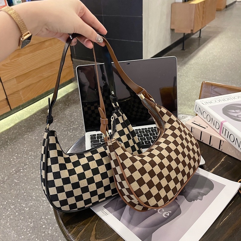 túi xách trend bag kẹp nách 4 màu cho nữ