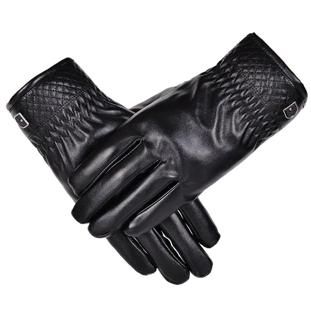 Găng Tay Da Giữ Ấm Mùa Đông Có Thể Chạm Màn Hình Cảm Ứng WMES15H