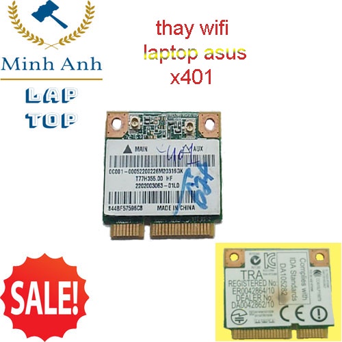 Card Wifi Laptop Asus X501A K55A X401A / Wireless Card P/N 0C001-00022000