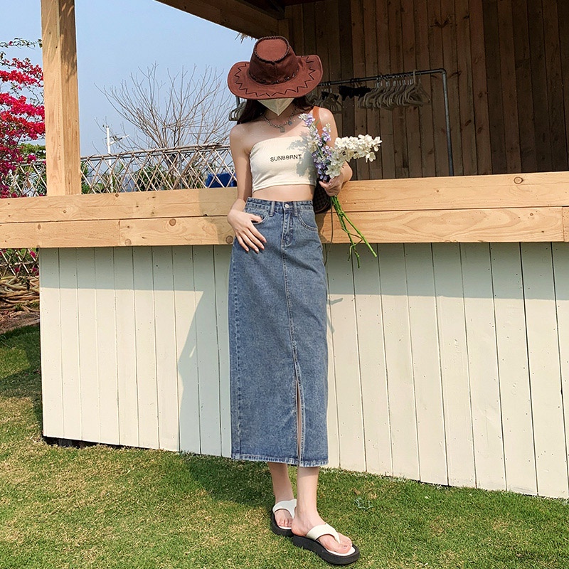 Váy Midi Lưng Cao Plus Size Theo Phong Cách Retro Hàn Quốc Dùng Cho Nữ