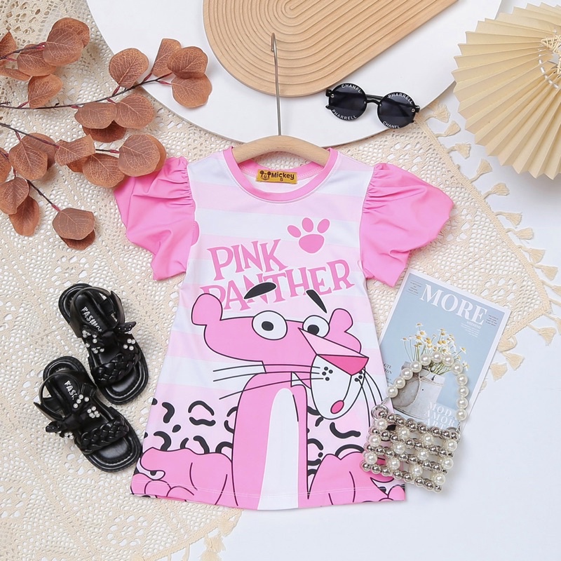 Váy đầm bé gái tay phồng size đại cho bé 23-45kg thun lạnh Jennie kids J487