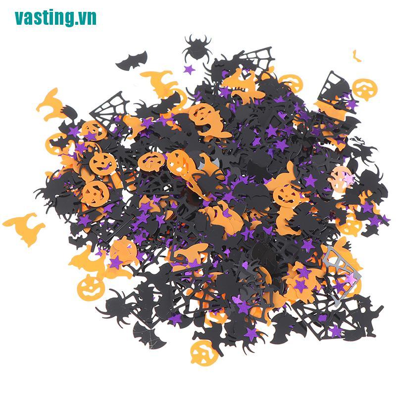 V☆15g Hoa Giấy Hình Bí Ngô Nhện Dơi Trang Trí Halloween