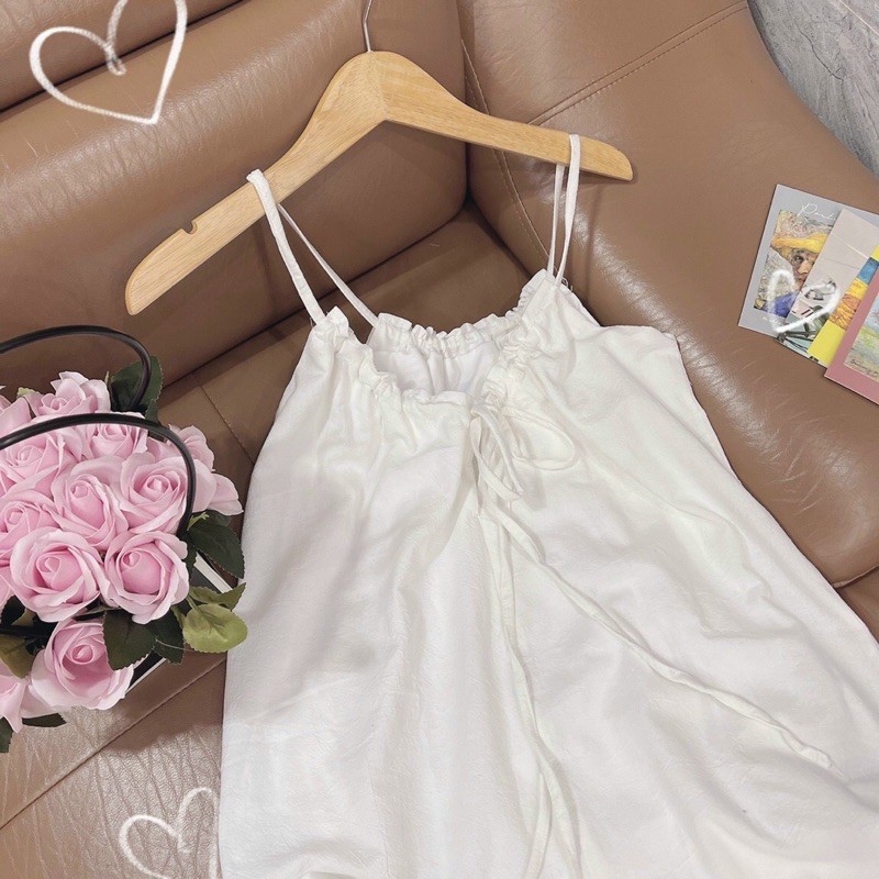 (loại 1) ĐẦM MAXI TRẮNG RÚT DÂY HỞ LƯNG (ẢNH THẬT Ở CUỐI) - HÀNG VỀ LIÊN TỤC MỖI 2 NGÀY | BigBuy360 - bigbuy360.vn
