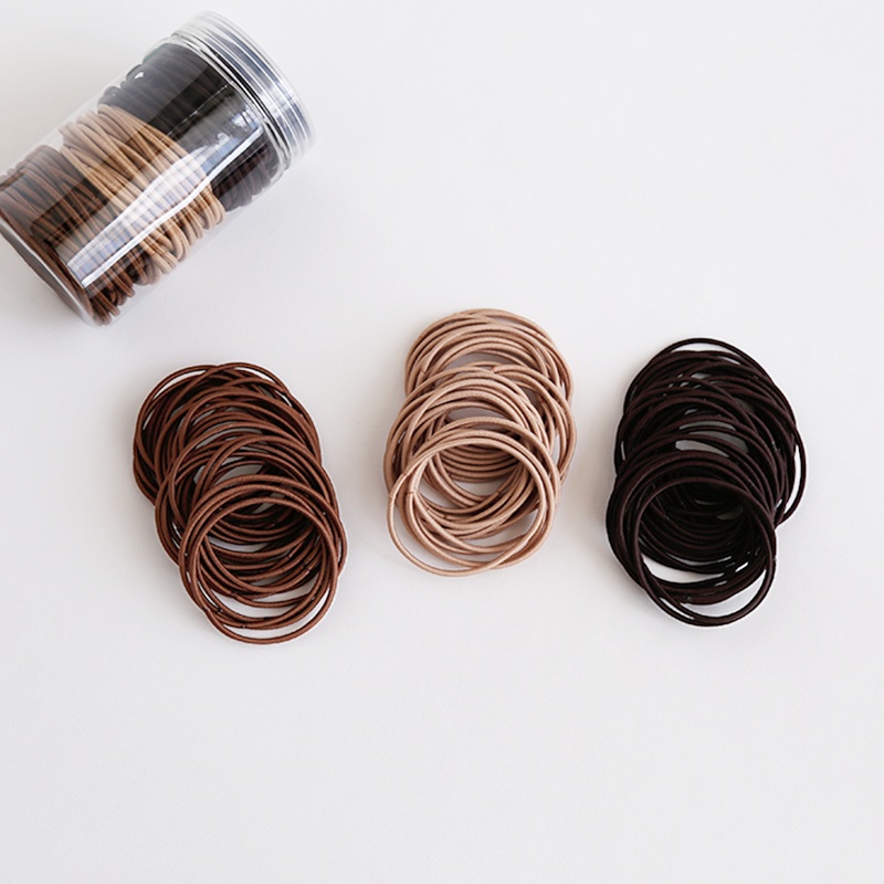 Dây Buộc Tóc Cao Su Màu Sắc Kẹo Ngọt Đa Năng Phong Cách Hàn Quốc Cho Nữ