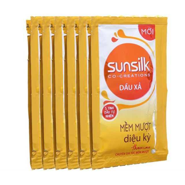 Dầu xả Sunsilk mềm mượt diệu kì 6.1ml x 12 gói