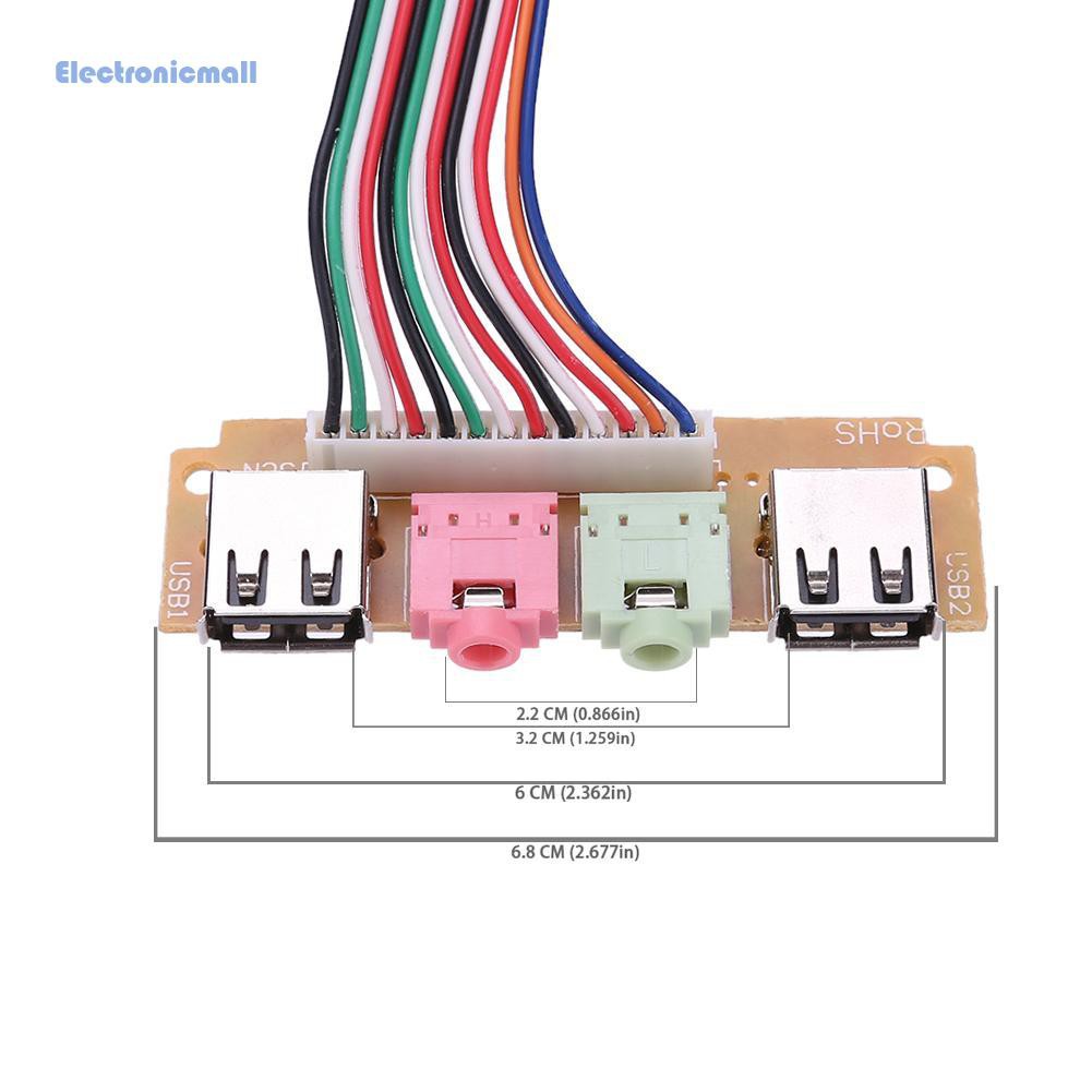 Cáp tai nghe mic âm thanh USB cổng USB 2.0 cho máy tính