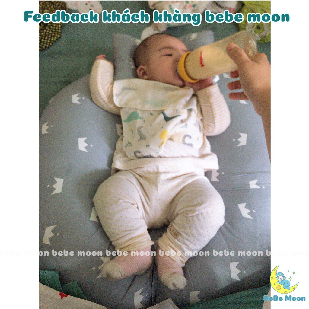 Gối Chống Trào Ngược BeBe Moon cho bé, thấm hút mồ hôi mềm mại êm ái tính đàn hồi cao