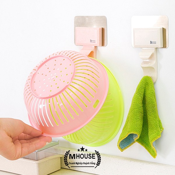 Móc treo đa năng dán tường treo thau rổ | BigBuy360 - bigbuy360.vn
