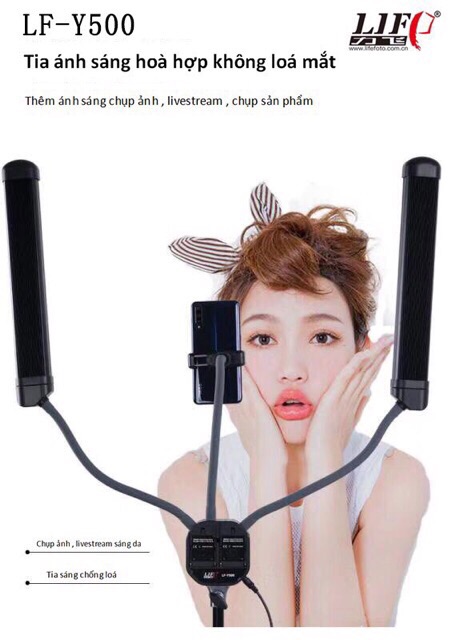 [ BH 1 NĂM ] ĐÈN LED 2 NHÁNH XOAY 360 ĐỘ CHUYÊN DỤNG PHUN XĂM,SPA,NỐI MI,MAKEUP,LIVESTREAM CHUYÊN NGHIỆP NHẤT