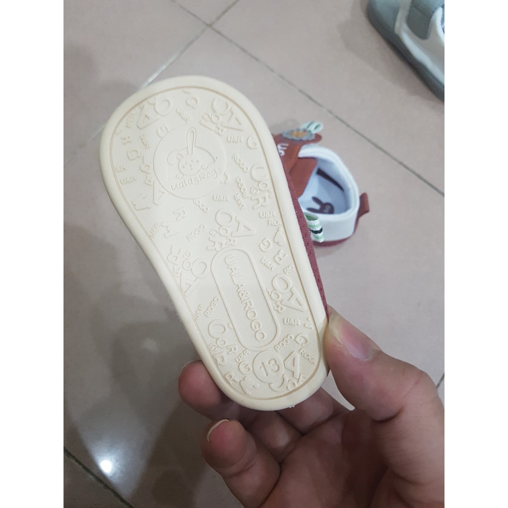 Uala 5415 giầy cho bé(xanh- hồng - ghi)