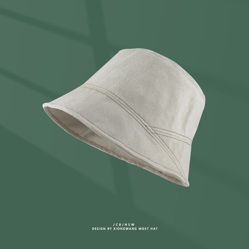 Nón bucket nữ vải thô viền chỉ ulzzang, mũ tai bèo trẻ trung Hàn Quốc Emmer191