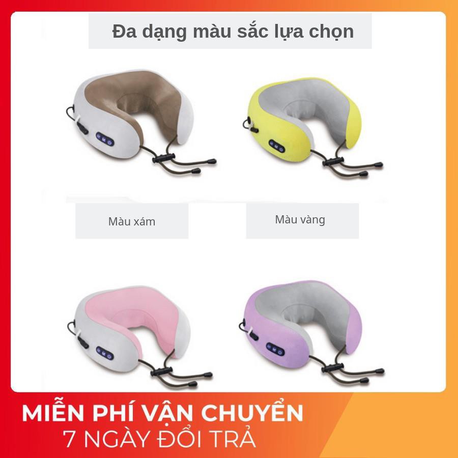 Gối massage cổ vai gáy U-shaped chính hãng [Chuyên dụng cho dân VP]