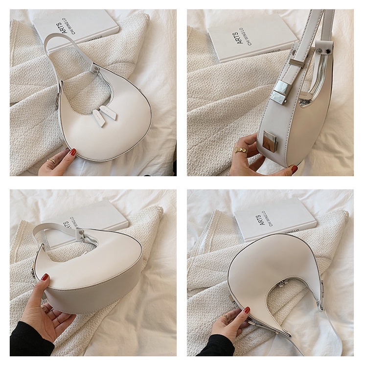 Túi Xách Thiết Kế Hình Bán Nguyệt Đơn Giản Thời Trang Cho Nữ IELGY