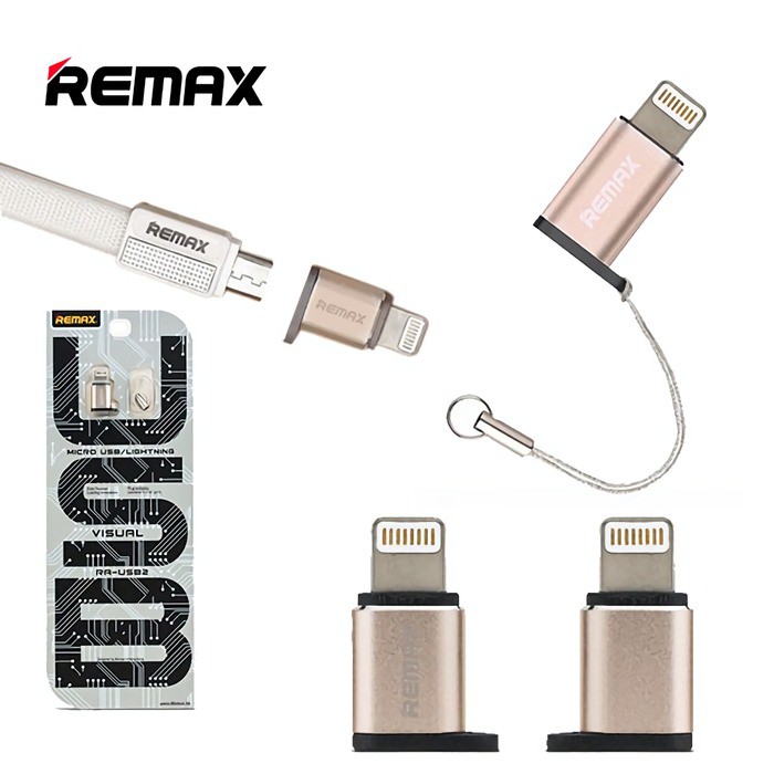 Remax Đầu Chuyển Đổi Từ Cổng Micro Usb Sang Cổng Lightning - Usb2