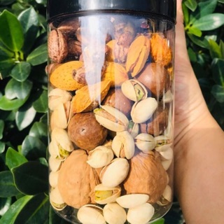 Hũ Mix 5 loại hạt dinh dưỡng cao cấp 400gr- kèm khui vỏ