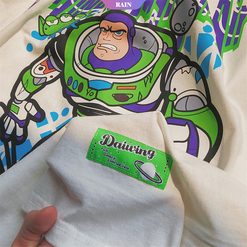 Áo Thun Tay Ngắn In Hoạt Hình Toy Story Phong Cách Harajuku Thời Trang Cho Nữ