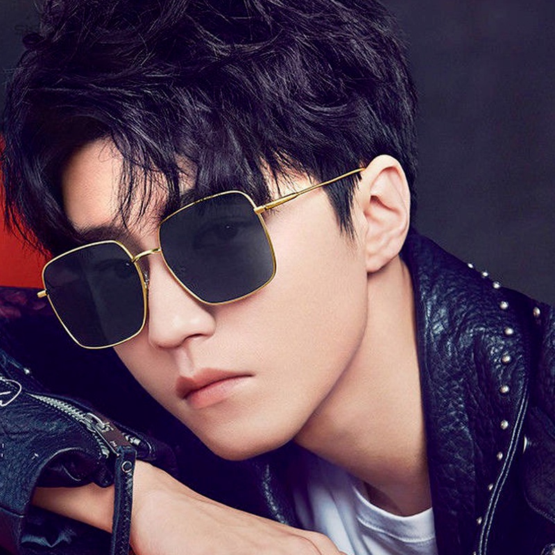 Kính mát gọng vuông phong cách retro cho nữ