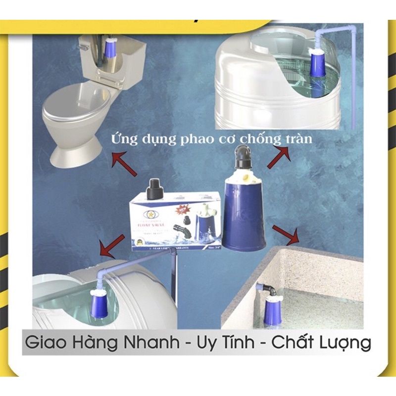 Phao cơ thông minh CK Bách Khoa thế hệ mới 21mm, 27mm, Phao chống tràn thông minh, Bảo hành 1 đổi 1