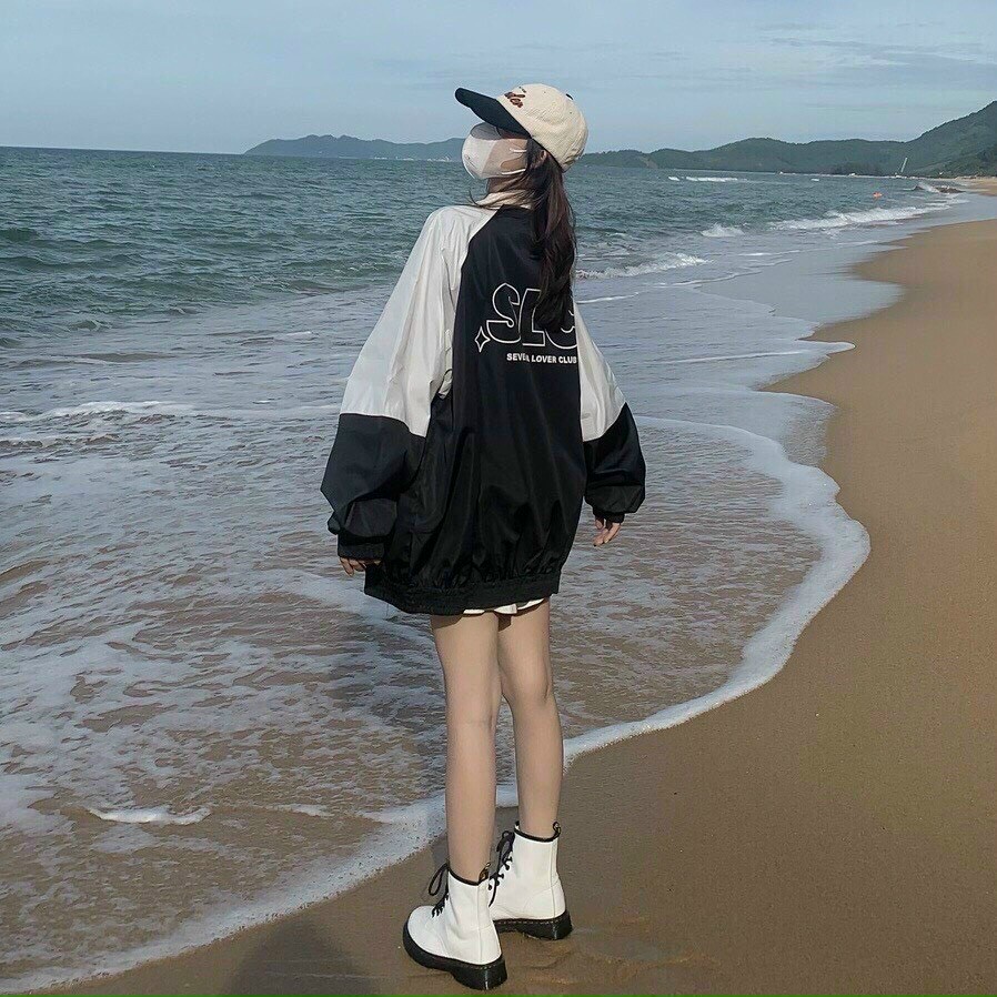 Áo Khoác Bomber Dù SLC Nam Nữ Ulzzang Unisex Kiểu Bóng Chày Form Rộng 2 Lớp GOVA