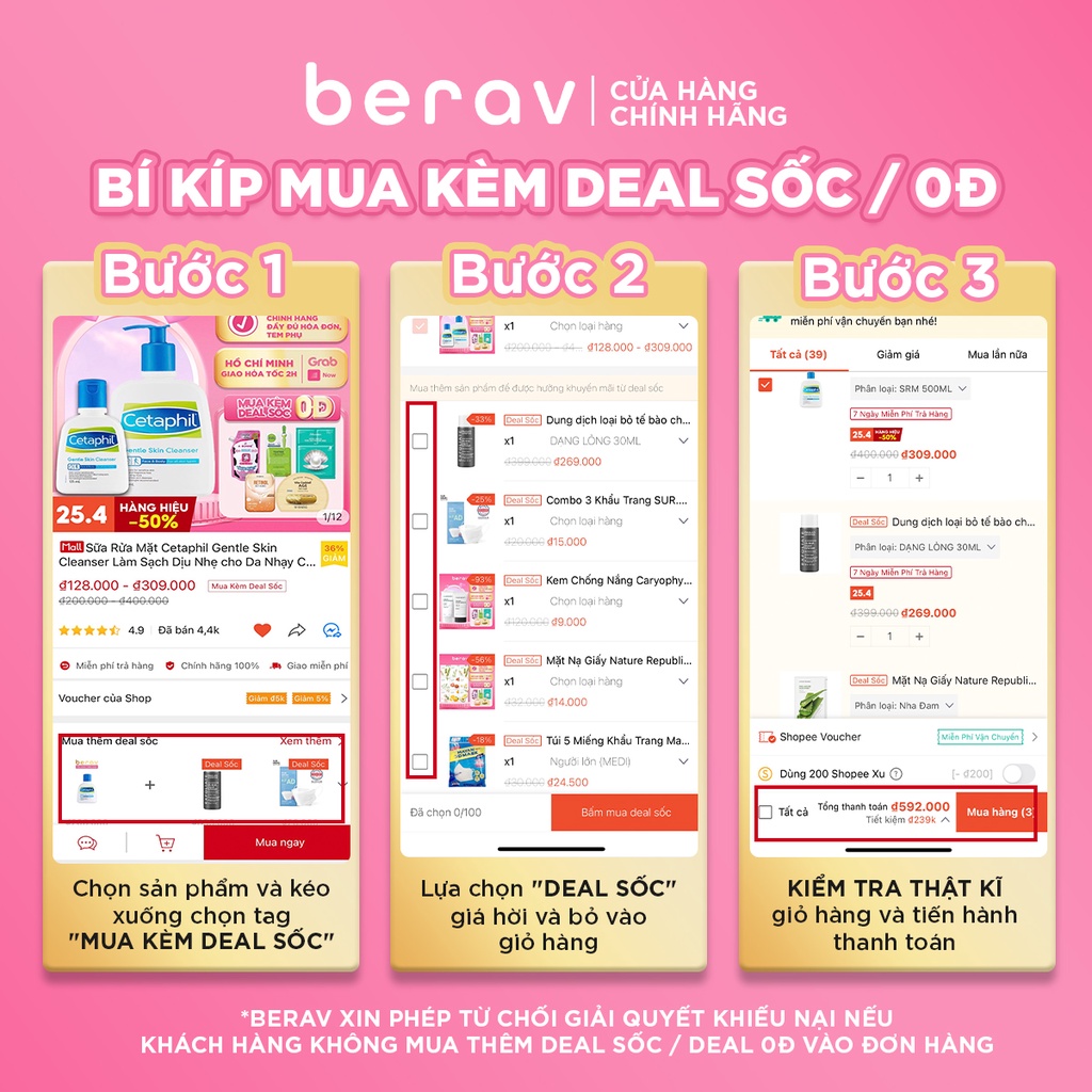 Bộ Kit Some By Mi AHA - BHA - PHA 30 Days Miracle AC SOS Kit Dưỡng Da Ngừa Mụn 90ml