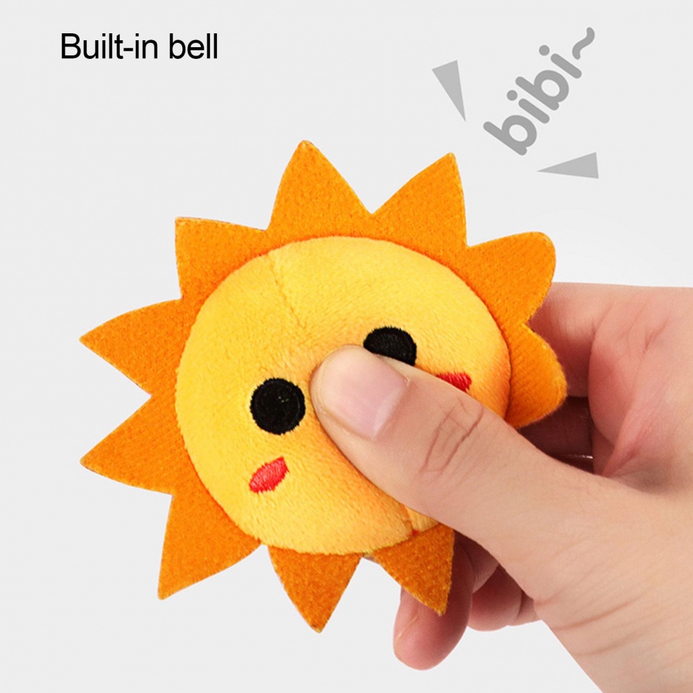 Bộ 4 Đồ Chơi Treo Xe Đẩy Em Bé 3 6 9 12 Tháng Hình Trái Cây Mềm Mại
