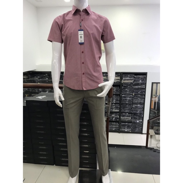 Comboo 2 - 3 áo sơ mi ngắn tay form slim fit hiệu Việt Tiến (giá mác 320k)