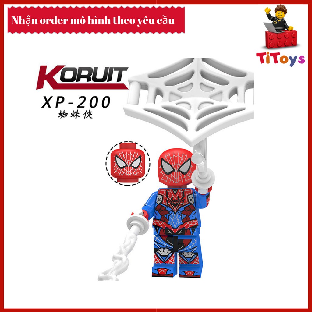 Minifigures các nhân vật Spider Man Far From Home - Đồ chơi Lắp ghép Xếp hình Non Lego KT1027