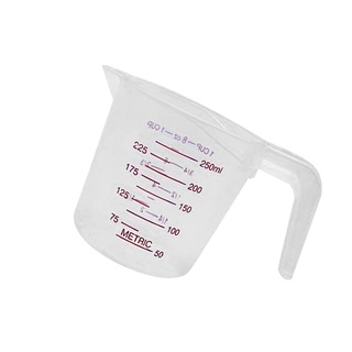 [CHOO] Mesauring Cup Transparent Baking Scale Container Plastic Washable Measuring Accessory for Kitchen