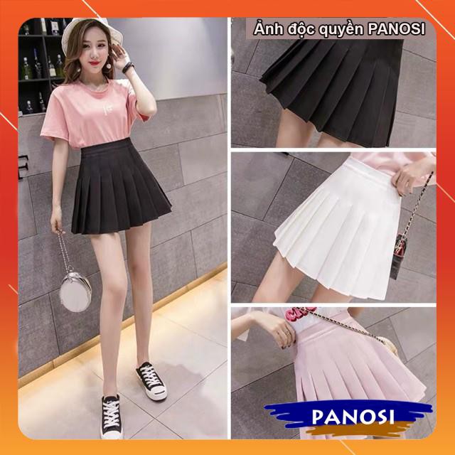 Chân váy xếp ly lưng cao - chân váy tennis kiểu dáng Hàn Quốc PANOSI