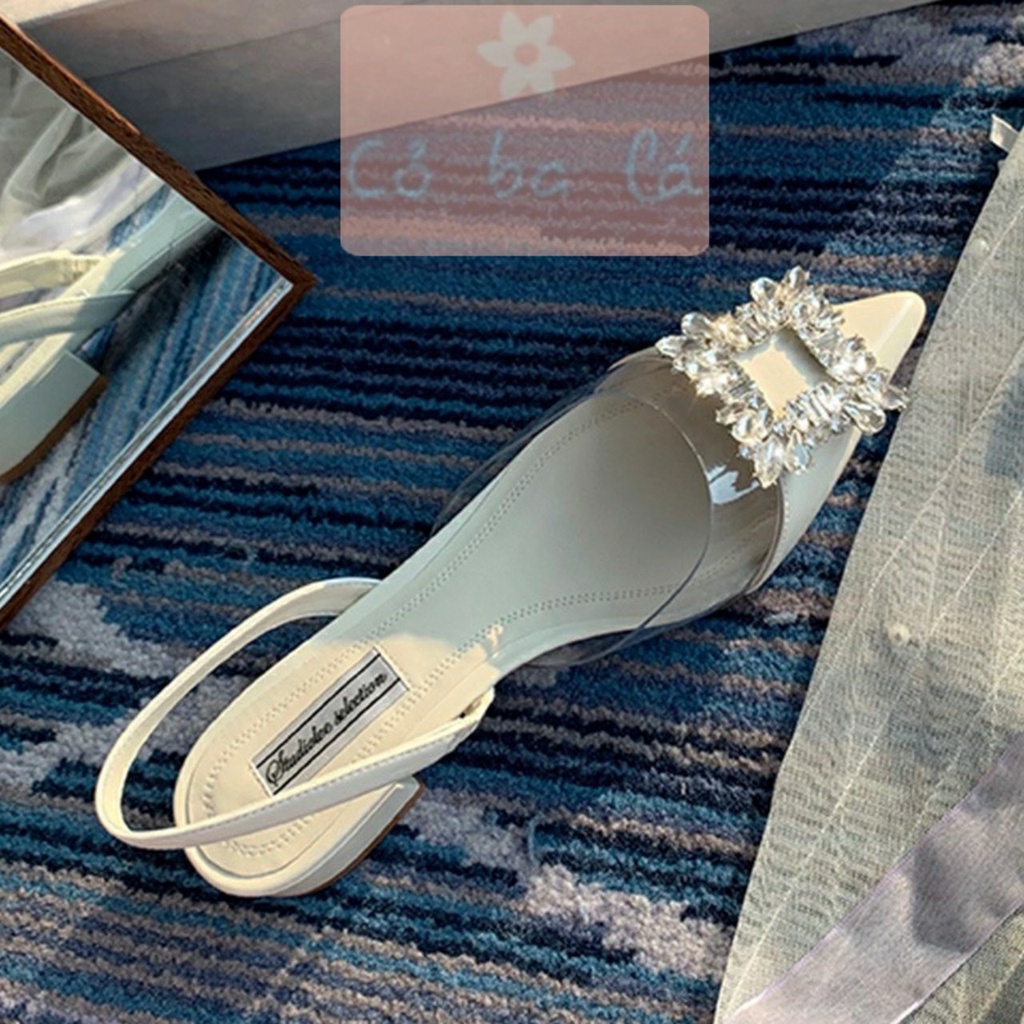 GIÀY THỜI TRANG COBALA SHOES - SANDAL NỮ PHONG CÁCH NỮ TÍNH BÍT MŨI NHỌN HỞ HẬU ĐẾ THẤP - S22091000