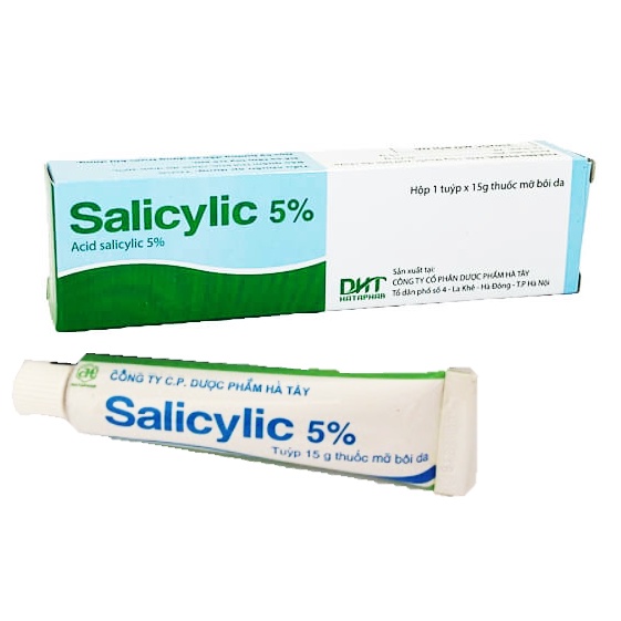 Kem bôi ngoài da làm mềm da salicylic 5% DHT 15G BÁC SĨ VY ANH