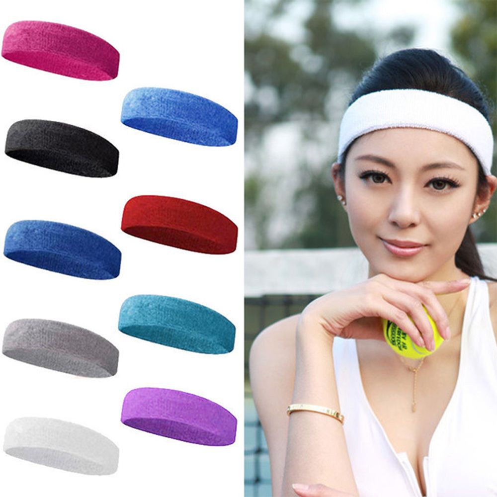 Băng Đô Đeo Trán Bằng Cotton Nhiều Màu Phong Cách Thể Thao Thời Trang Cho Nam Và Nữ