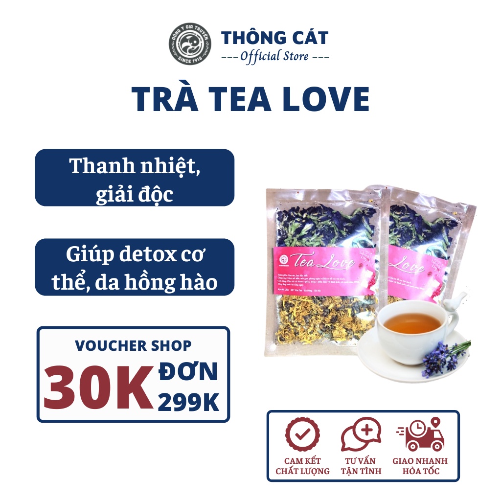 Trà tea love THÔNG CÁT HCM thanh nhiệt giải độc, mang ý nghĩa đặc biệt dành tặng người yêu trong ngày lễ tình yêu