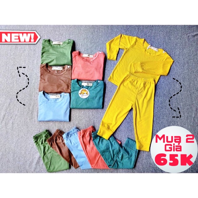 BỘ DÀI TAY CHẤT THUN LẠNH CHO BÉ 8-18kg