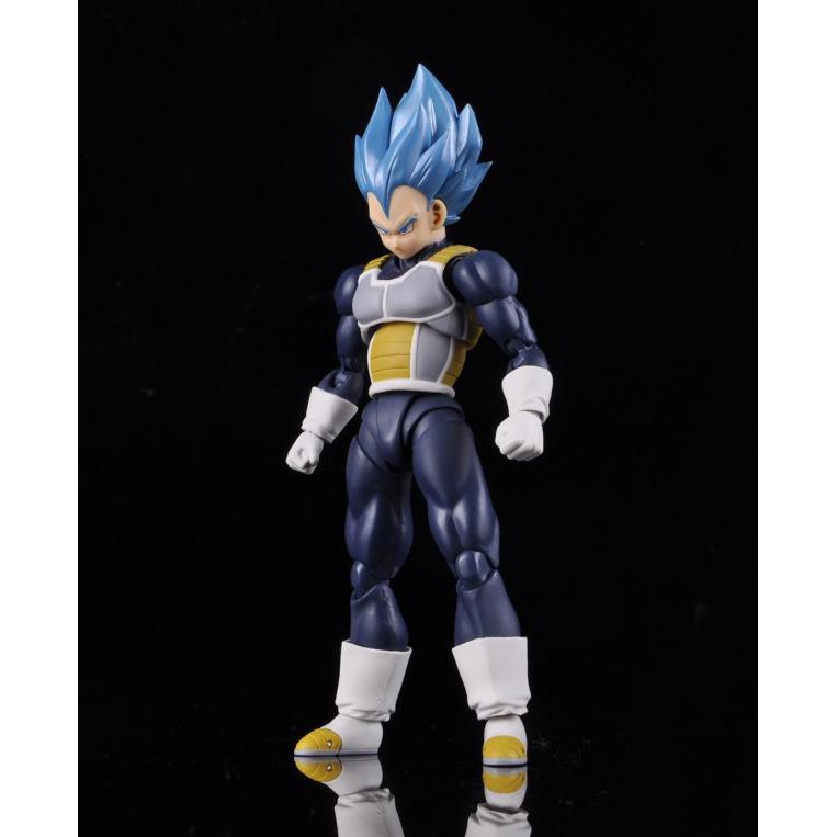 [Hàng có sẵn-Xả hàng tăng doanh số] Mô hình khớp cử động Super Saiyan God Vegeta SHF cao 15cm