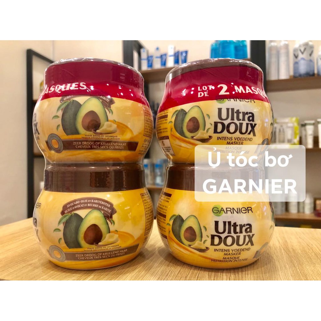 Kem Ủ Tóc Bơ Garnier Ultra Doux 300ml Giúp Tóc Mềm Mượt Bản Nội Địa Pháp Chuẩn 100%