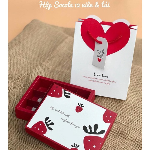 HỘP SOCOLA VALENTINE 12 VIÊN / 2122.110