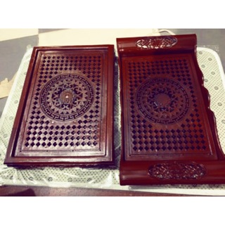 Khay trà nhựa giả gỗ ( đẹp lại sang trọng)