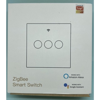 Công tắc zigbee Tuya Smart Life 1-2-3 nút vuông màu trắng. Không dùng N