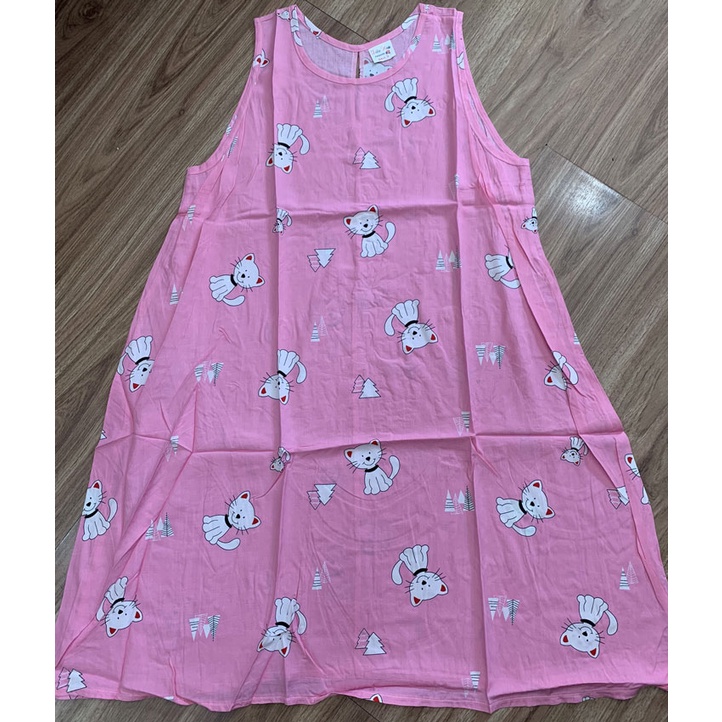 [SIZE 40-65KG] Đầm bầu mặc ở nhà sát nách vải tôn 2 da mềm mát ít nhăn thoải mái 1 lớp độ dày vừa phải nhiều họa tiết