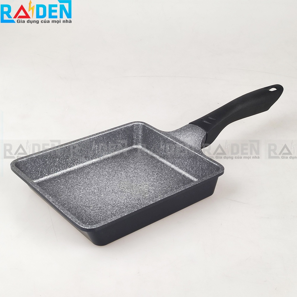 Chảo vuông làm bánh chống dính vân đá Greencook GCS01-1618 dùng được trên bếp từ - Màu ngẫu nhiên